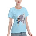 thumbnail image 2 of Women's Basic Short Sleeve T-Shirt Conan and Kaito Kidd, 2 of 6