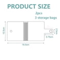 thumbnail image 4 of Rongmo Mini Transparent 3 Ring Binder Covers with Snap Button, Assorted Colors, 2 Count, 2 Pack, 4 of 6
