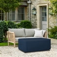 thumbnail image 2 of Rectangular/Oval Outdoor Table Cover 12 Oz Waterproof - Rectangle Table Cover with 100% Weather Resistant - with Air Pocket and Drawstring for Snug Fit (72" W x 44" D x 24" H, Blue), 2 of 7