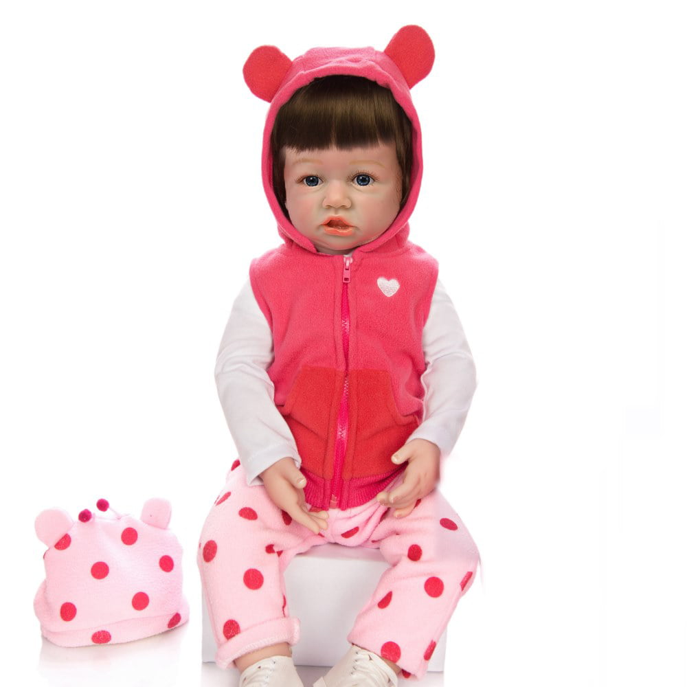 20-22" Reborn Baby Girl Clothing Newborn Christmas Clothes Set Dress Doll Gifts 