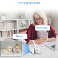 thumbnail image 2 of HelloBaby Baby Monitor-HB6336 with Camera and Audio, 3.2" IPS Color Display, Full Remote Pan Zoom, IR Night Vision, 1000 ft. Range, Wall Mount, No WiFi Baby Camera Monitor, 2 of 5