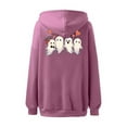 thumbnail image 3 of And Winter Fashionable And Interesting Printed Women's Hooded Sweatshirt Without Pockets Womens Hoodie Full Zip Zip up Dress Womens Winter Hoodie Womens Sweatshirt Tunic Sweatshirt Zip up Jacket Women, 3 of 4