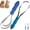 2PCS, variant on Dual Sided Shedding Blade for Cats, Stainless Steel Undercoat Rake, Removes Loose Hair with ABS Grip