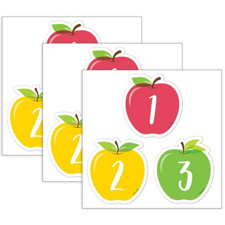 Creative Teaching Press Apple Time Apples Calendar Days, 35 Pieces Per Pack, 3 Packs