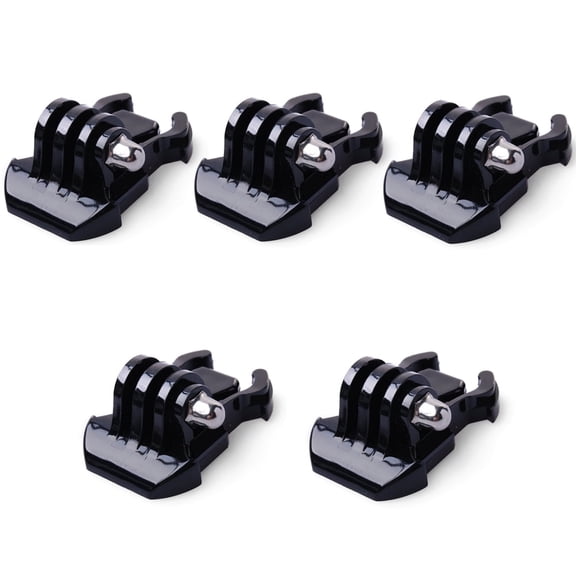 QKOO 5x Buckle Clip Basic Mount for GoPro Hero 13, 12 , 11, 10, 9, 8, 7, 6, 5, 4, Session, 3 , 3, 2, 1, GoPro MAX, Hero (2018), Fusion, DJI Osmo Action, AKASO, SJCAM, Xiaomi Yi Action Cameras