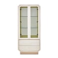 thumbnail image 5 of Michael Amini La Rachelle Display Cabinet with LED Lighting - Champagne Ivory, 5 of 12