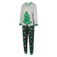 thumbnail image 3 of Meihuid Matching Family Pajamas Sets Christmas PJ's Letter Print Top and Plaid Pants Jammies Sleepwear, 3 of 9