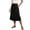 Black, variant on Qiopertar Women Summer Casual Loose Skirt with Drawstring Side Pockets Solid Color A-Line Midi Skirt Fashion Comfortable Vacation Beach Travel, Purple S
