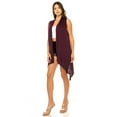 thumbnail image 2 of Women's Casual Solid Vest with Dramatic Hi-Low Hem, 2 of 6
