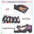 thumbnail image 3 of FORMRS Long Sleeve Top and Pants Pajama Set for Niños 2-Piece Sleepwear, Sizes 18M-8Y, Colorful Halloween Ghost, 3 of 6