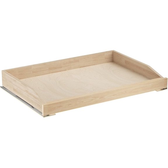 LOVMOR Single Pull Out Cabinet Organizer 31½”W x 21”D, Soft Close Slide Out Drawer Storage Shelves for Kitchen, Wood Cabinet Shelf Pull-Out Organizer Storage for Base Cabinet