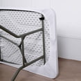 thumbnail image 6 of BalsaCircle 6 Feet White Fitted Spandex Rectangular Table Top Cover Trade Show Booth Linens, 6 of 8
