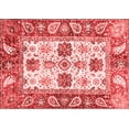 thumbnail image 1 of Ahgly Company Machine Washable Indoor Rectangle Abstract Red Modern Area Rugs, 8' x 12', 1 of 4