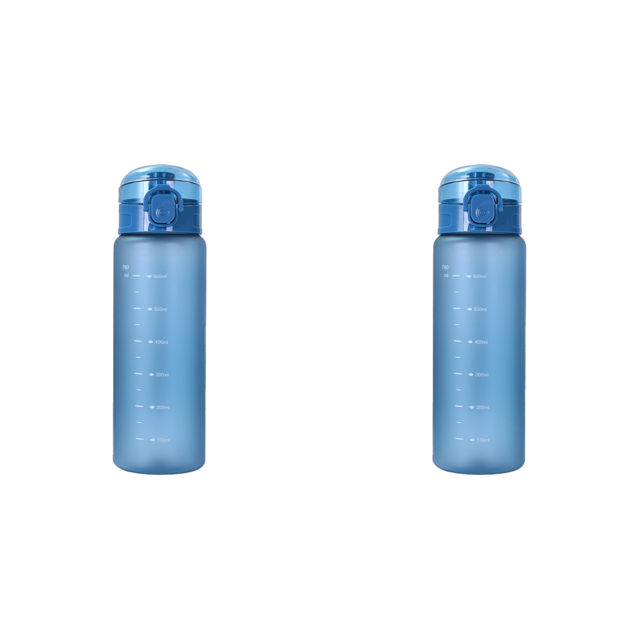 Botella Deportiva 780 Ml Con A Prueba Fuga Correa (esmerilado) Azul