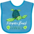 thumbnail image 3 of Inktastic Pompano Beach, Florida Happy Sea Turtle Boys or Girls Baby Bib, 3 of 4