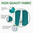 thumbnail image 4 of 52 W x 96 L Pinch Pleat Curtain Room Darkening Velvet Curtain Drapery Panel for Traverse Rod or Track, Living Room Bedroom Meetingroom Club Theater Patio Door (1 Panel), Chocolate outdoor curtains, 4 of 7