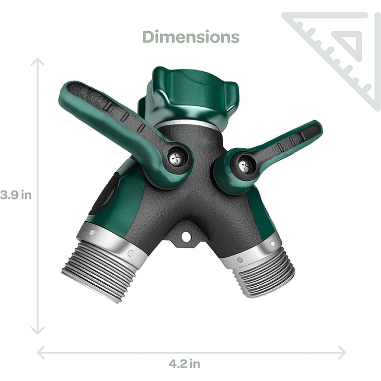 Keyahappy Garden Hose Splitter 2-Way, All Metal photo 5