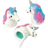 Unicorn Head Lipgloss, Magical Scents 2" Party Favor, White Multi, 12 Pack