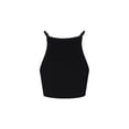 thumbnail image 2 of Courrèges Logo Crop Top – Black (Women's), 2 of 3