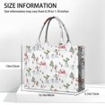 thumbnail image 3 of Large Capacity Tote Bag,White Christmas Snowman Pattern Handbag Fashion Luxury Tote Bag,15.7"x13"x 5.1" Inches,Laptop Compatible, 3 of 6