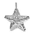 thumbnail image 1 of Disco Hanging Star Ornament (Silver) - Set of 6, 1 of 4