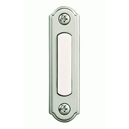 Heathco Heath Zenith Satin Nickel Wired Pushbutton Doorbell