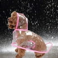 thumbnail image 5 of Dog Raincoat Hooded Leash Hole Waterproof Rain Coat Jacket Rainwear for Small Pet Cat Puppy, 5 of 5