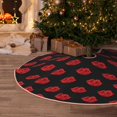 thumbnail image 5 of Fotbe Red Beautiful Lips Pattern Christmas Tree Skirt, Tree Skirts Plush Christmas Decorations, Christmas Tree Skirts Xmas Decorations Holiday Party Decor-48", 5 of 6
