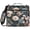 Pale Pink Flowers, variant on Zipper Binder with Shoulder Strap 2 inch 3 Ring Waterproof File Folder Organizer Bag 500 Sheet Deep Gray Feathers and Pinecones
