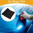 thumbnail image 2 of Unique BargainsBlack Carbon Matte Finish Protective Car Wrap Film 59.1ftx11.8ft Exterior Interior Vinyl Wrap Cover 5.5mil PET 1 Pc Universal, 2 of 7
