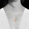 thumbnail image 6 of Samie Collection 18K Rose Gold Plated Stainless Steel Snowflake&nbsp;Pendant Necklace, 18”, 6 of 6