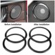 thumbnail image 2 of 4Pcs Carbon Fiber Style Car Door Speaker Ring Trim Cover for BMW 3 Series F30 GT F34 13-18, 2 of 4