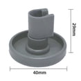 thumbnail image 2 of 12 Pcs Roues de Lave-Vaisselle Roues de Panier Inférieur Compatibles avec Roues de Lave-Vaisselle Aeg Electrolux Favorit Zanussi, 2 of 5