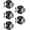 Black, variant on Privacy Door Knob in Satin Nickel Octagonal Crystal Door Knobs with Lock,Clear Diamond Glass Interior Door Lock for Bed Bath,Universal Door Knobsets,5Pack