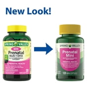Spring Valley Prenatal Mini Multivitamin/Multimineral Supplement, Mini Softgels, 120 Count