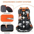 thumbnail image 6 of Eurhowing 60L Travel Hiking Backpack with Rain Cover, Water Resistant Camping Backpack, Outdoor Large Backpack for Men Women, Orange, 6 of 9