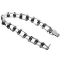 thumbnail image 1 of Pulsera de cadena gruesa de acero inoxidable para hombre, estilo motero, con eslabones de motocicleta, ideal como regalo para niños y hombres (colores surtidos), 1 of 7