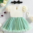 thumbnail image 2 of Baby Girls Princess Onesie Dress Halloween Birthday Bodysuit Outfit with Headband for 6-9M, 2 of 6