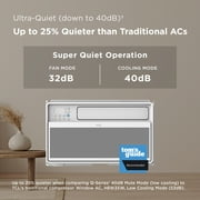 TCL 8,000 BTU Smart Inverter Window Air Conditioner (White) - 350 Sq Ft, Ultra-Quiet, Energy Saving, Alexa/Google Assistant Compatible - H8W4MW