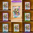 thumbnail image 3 of Hippie Labrador Retriever Portrait Watercolor Tie-Dye Vintage Styles Acrylic Plaque with Wood Photo Frame Box Lab Dog Lover Gifts Light Box - 00014, 3 of 5