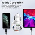 thumbnail image 4 of mmirethe QC3.0 USB Car Charger Phone Quick Charging Adapter Extension Splitter RV Truck Gadgets Electronics Tablets Accessories White, 4 of 6