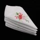 thumbnail image 4 of Pack de 5 pañuelos blancos de material algodón, pañuelos de tela para mujer con 02, 4 of 4