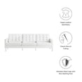 thumbnail image 6 of Modway Loft Tufted Vegan Leather Stainless Steel Sofa in Silver/White, 6 of 8