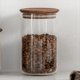 thumbnail image 2 of Tarro Sellado de Vidrio de Calidad Alimentaria con Tapa de Madera para Almacenamiento de Cocina Comercial, Tarro de Almacenamiento Sellado de Estilo Japonés, 2 of 5