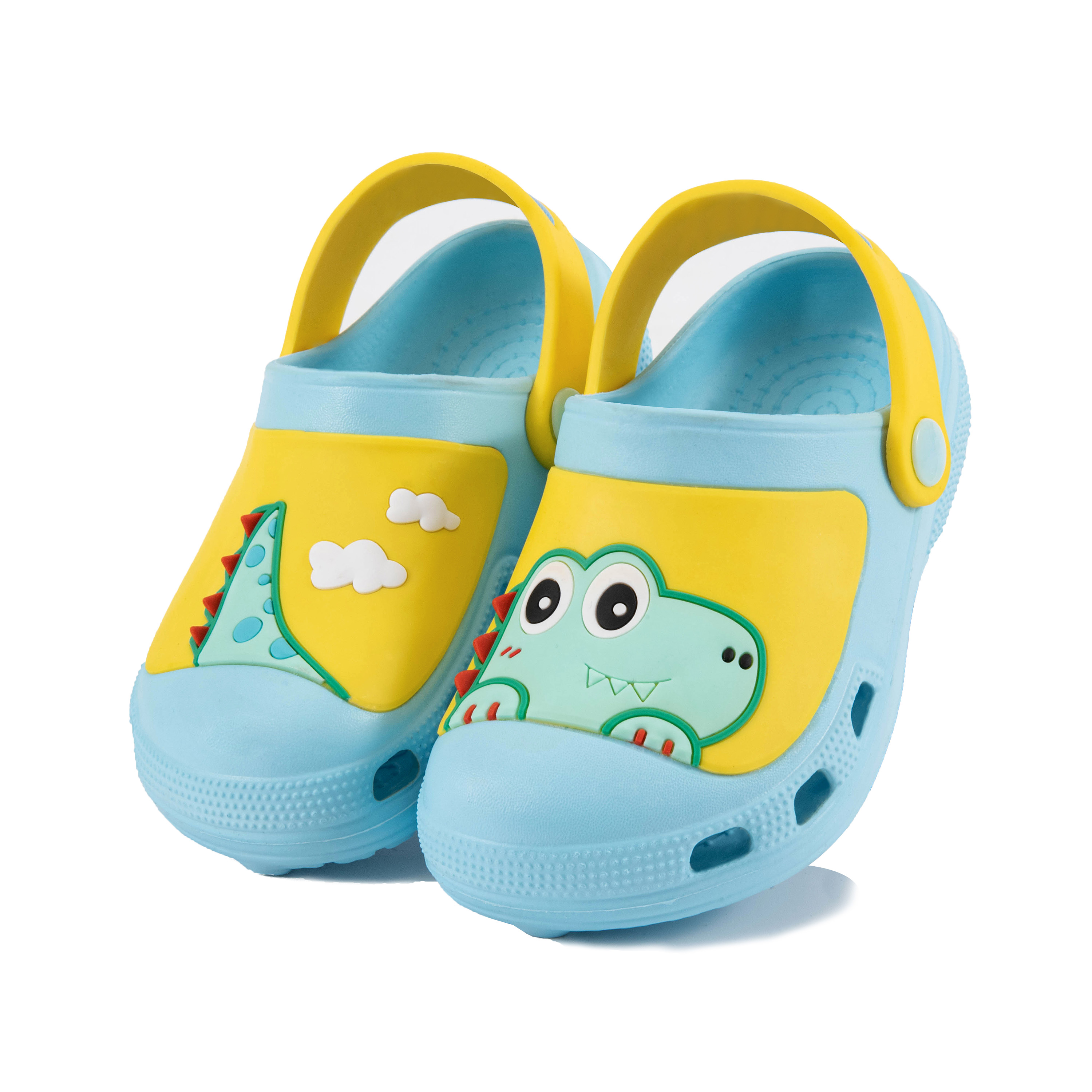 JACKSHIBO Toddler Girls Boys Sandals Cartoon Dinosaur Water Clogs for