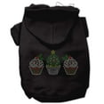 thumbnail image 4 of Christmas Cupcakes Rhinestone Hoodie Cream XS (8), 4 of 6