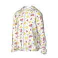 thumbnail image 2 of Rocae Tropical Fruit Print Breathable Sun Protection Hoodie Quick-Dry Lightweight Long Sleeve Hoodie Unisex Running Sports Shirt Large, 2 of 9