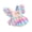 Colorful, variant on JYYYBF Baby Girls Romper, Fly Sleeve Square Neck Rainbow Print Infant Bodysuit Summer Clothes for Casual Daily