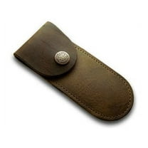 Case XX Knives Soft Brown Leather Belt Sheath for Pocket Knife