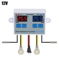 thumbnail image 1 of HLONK XK-W1088 Dual Digital Thermostat Temperature Controller Two Relay Output(Programmable Thermostats), 1 of 7